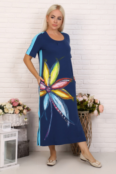 ХИТ продаж: длинное платье с цветами Натали