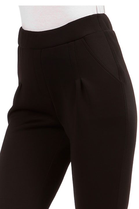 Фото товара 6511, женские черные зауженные брюки